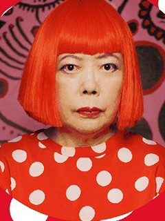 草间弥生 肖像  portrait
