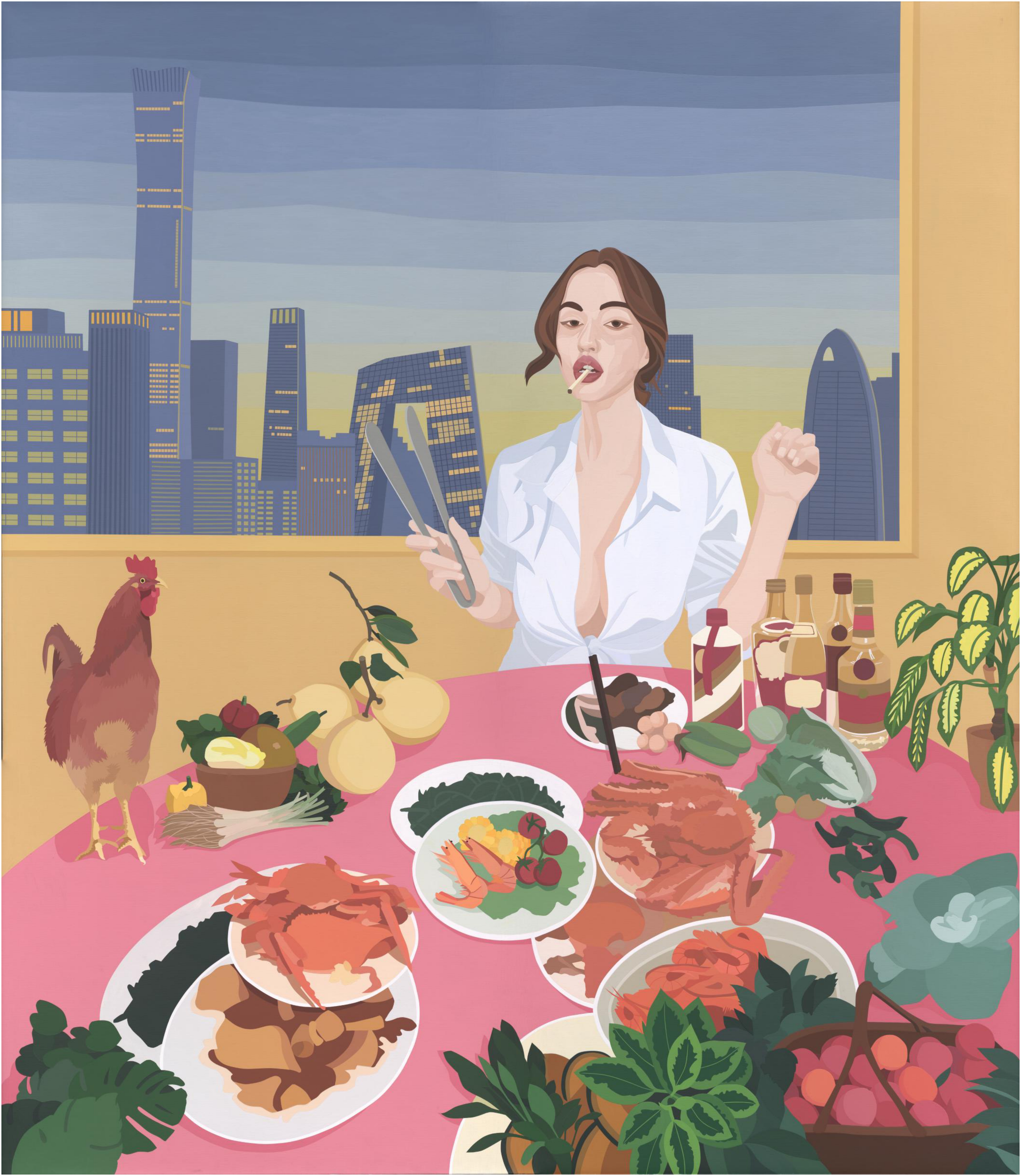 夕阳，天使，肉 —— 时砚亮的新静物（二）《盛宴 - 6》