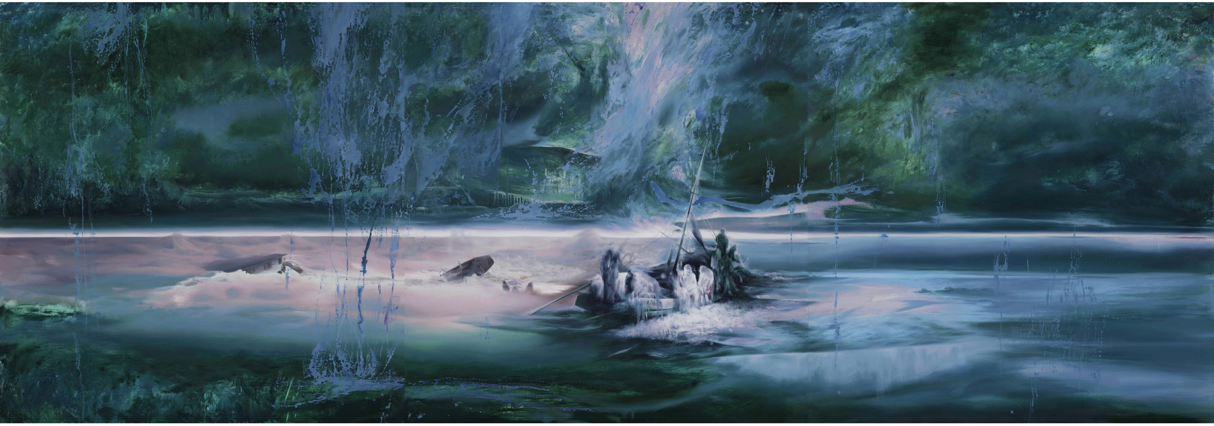 刘海辰《重生之河》布面油画 2021