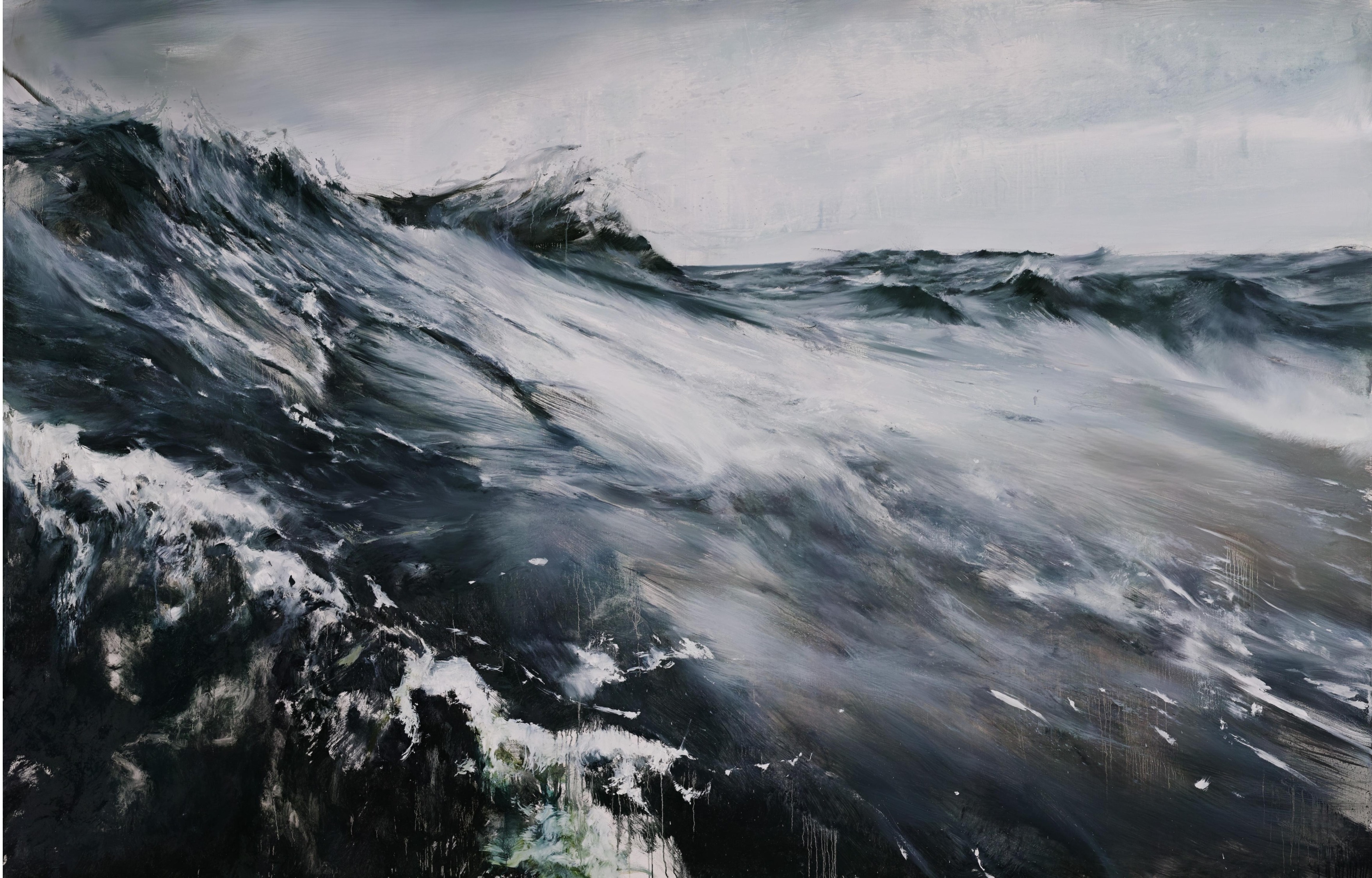 刘海辰《海浪 No. 1》布面油画 2018