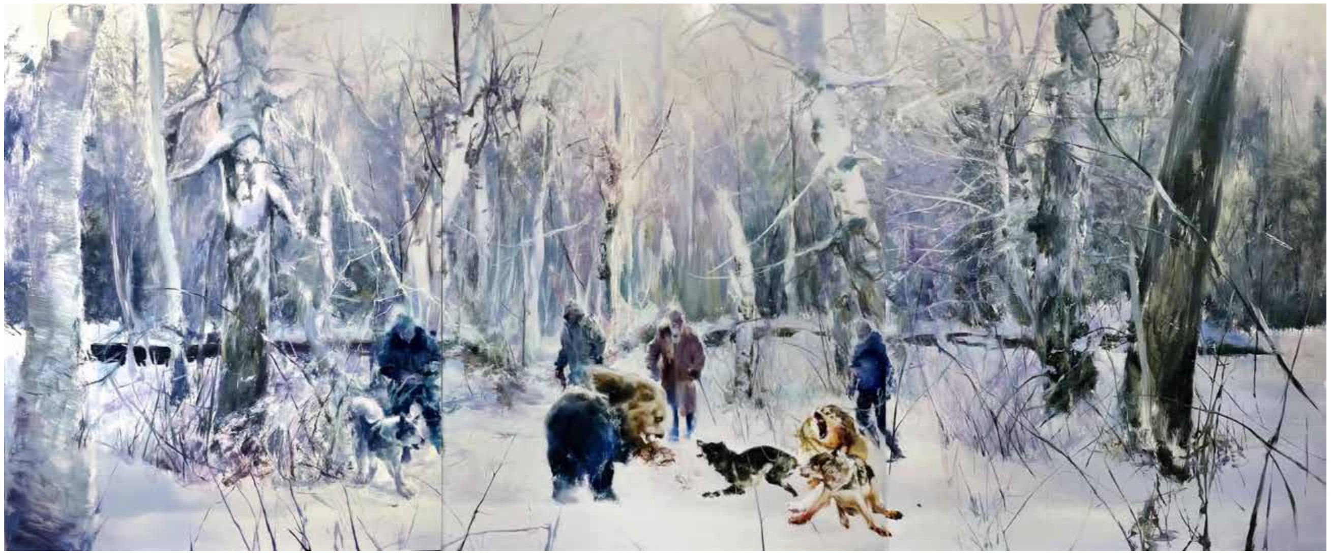 刘海辰作品集《雪林狩猎》