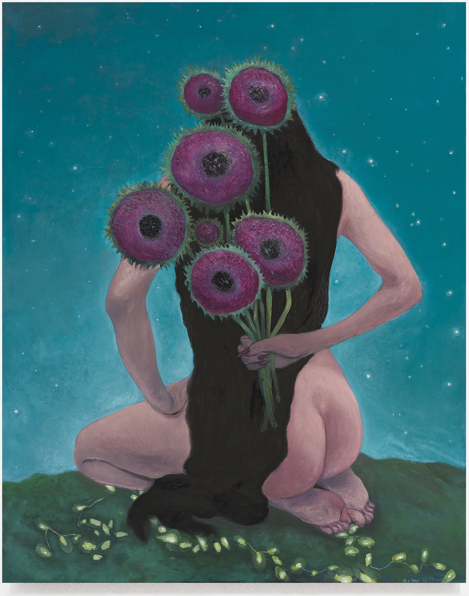 葛辉《花:女人的背影》