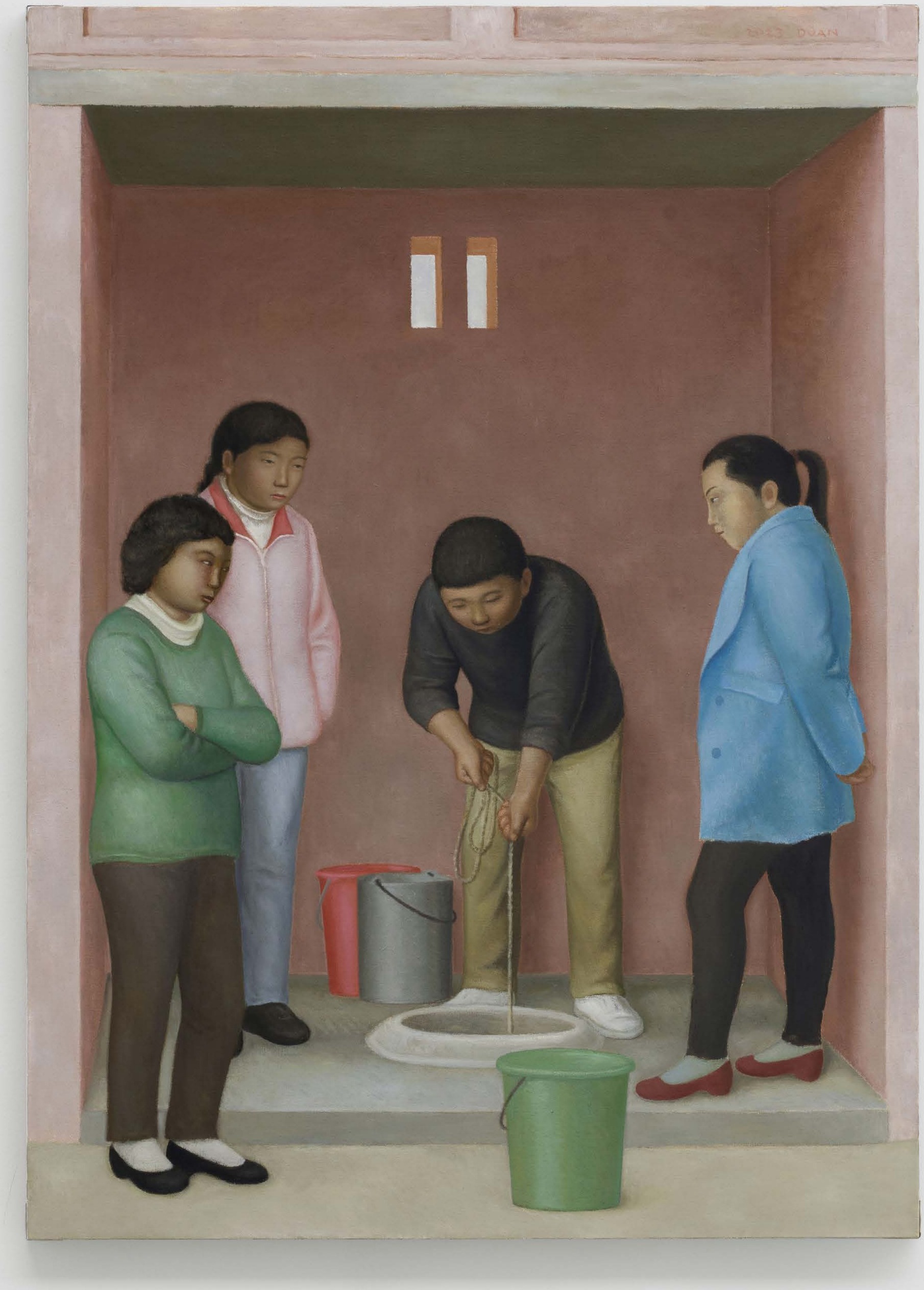段建伟《打水》