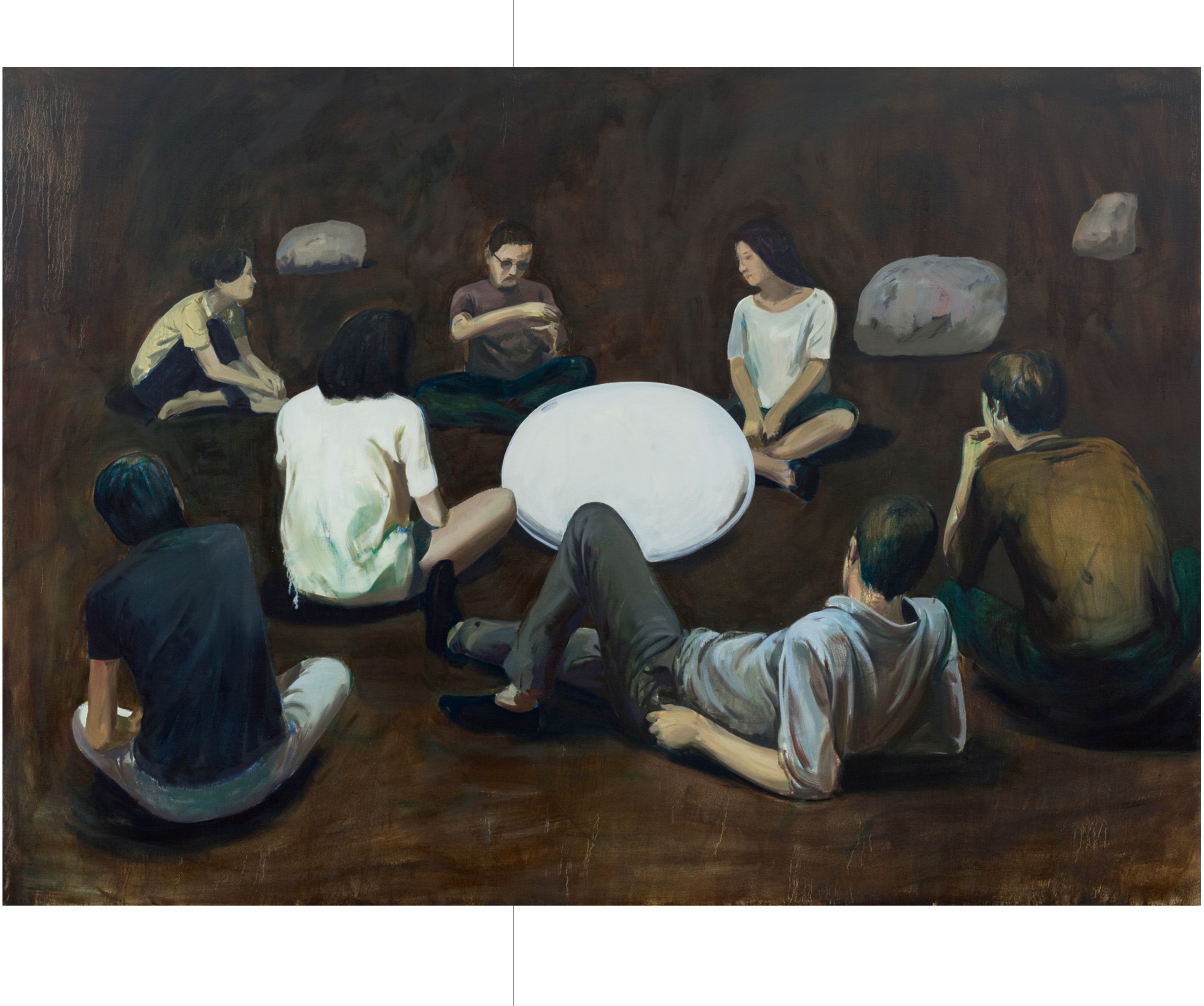 翟倞《十日谈》布面油画 280×400cm 2015