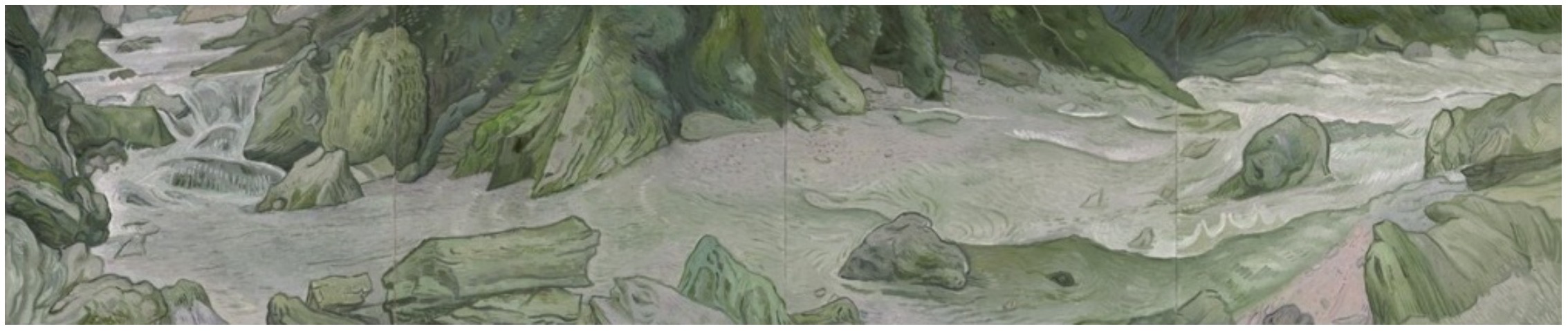 尤勇《石间溪流》