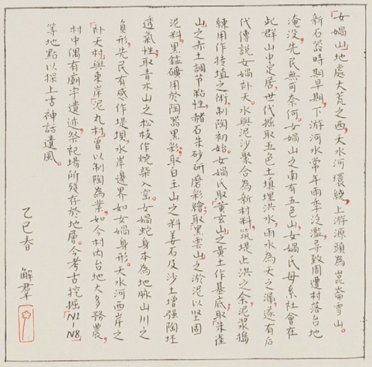 解群《女娲山遗址地图》240x123cm 2025