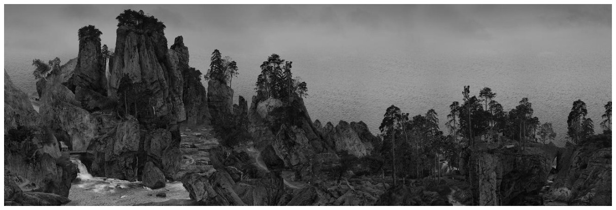 杨泳梁《江山小景图》