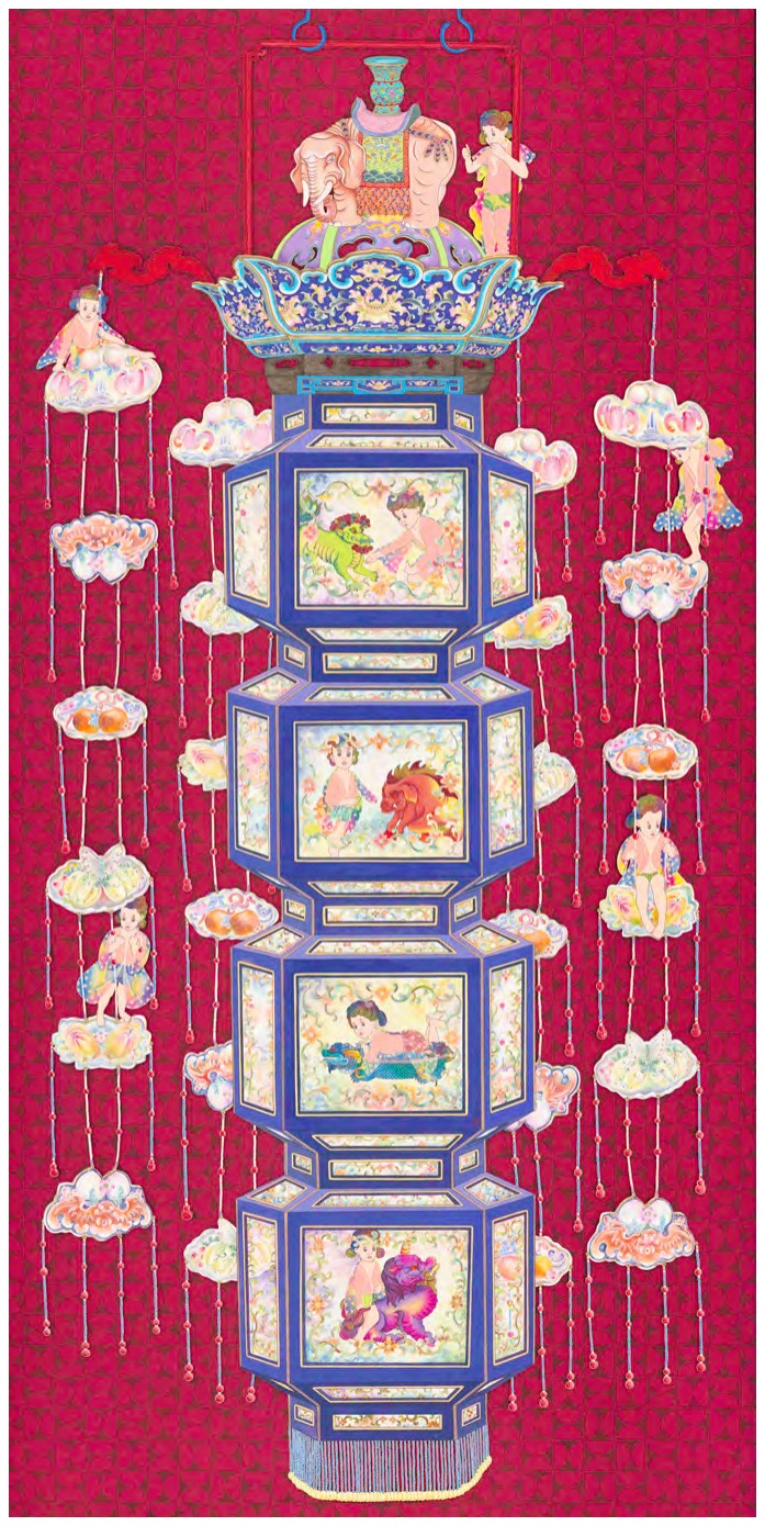 黄望福《长明灯-太平有象》