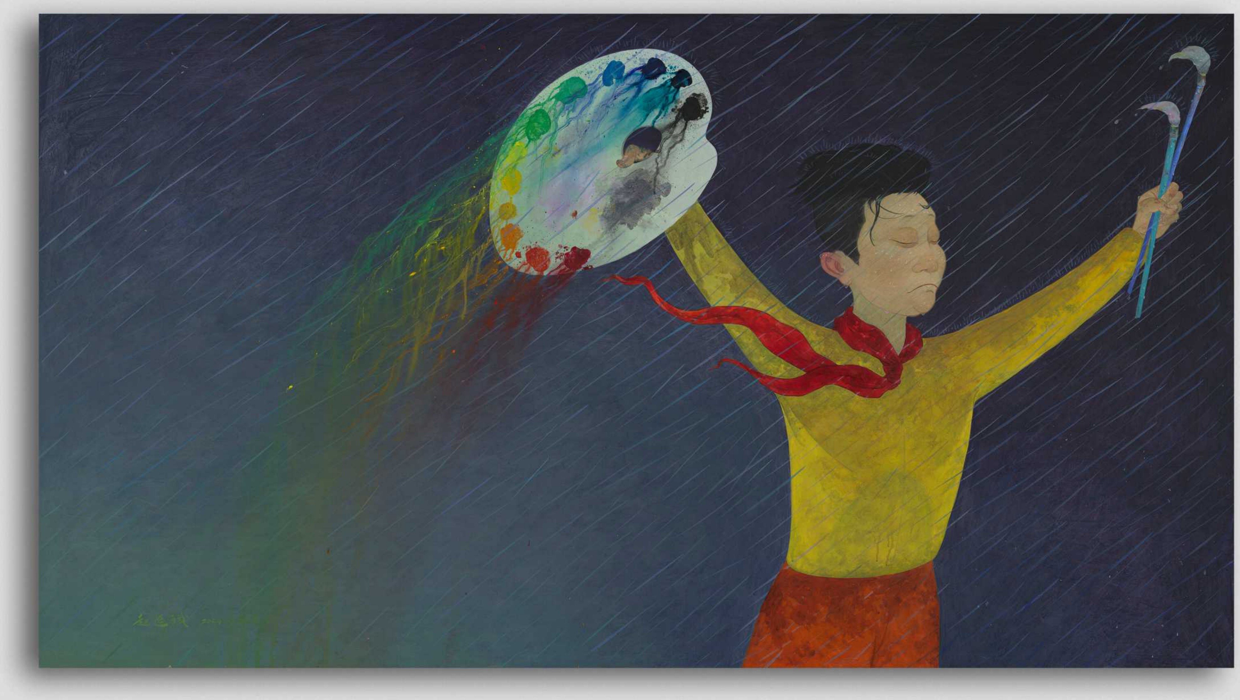 赵延斌《画家》