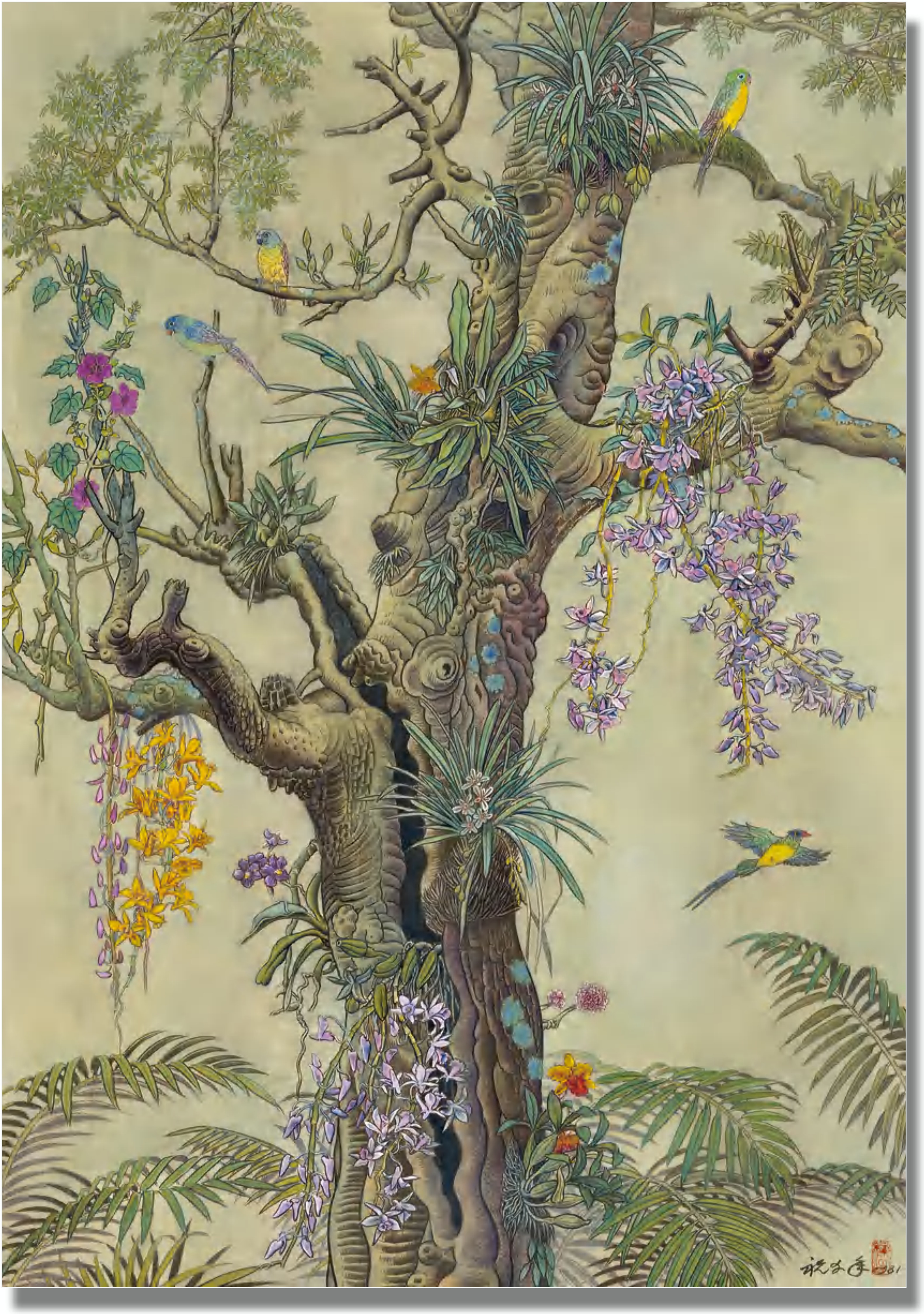 祝大年花谱 永恒芳华《古树悬兰》