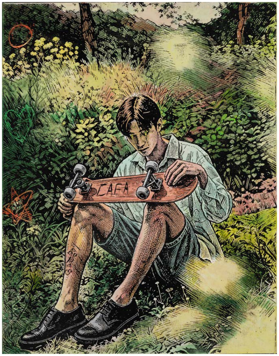 滑板与少年