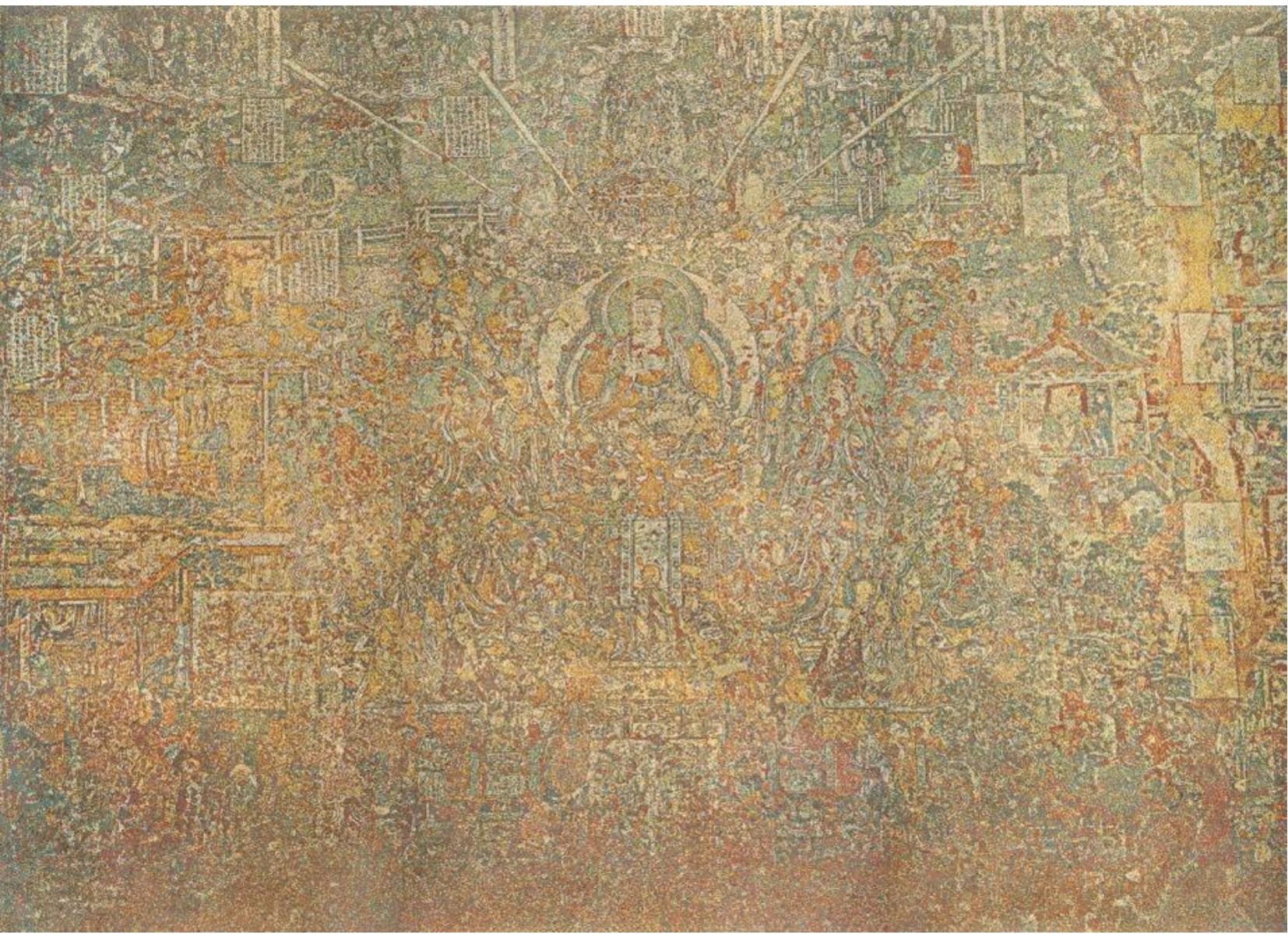 时间的回响《山西开化寺壁画 释迦牟尼说法图》