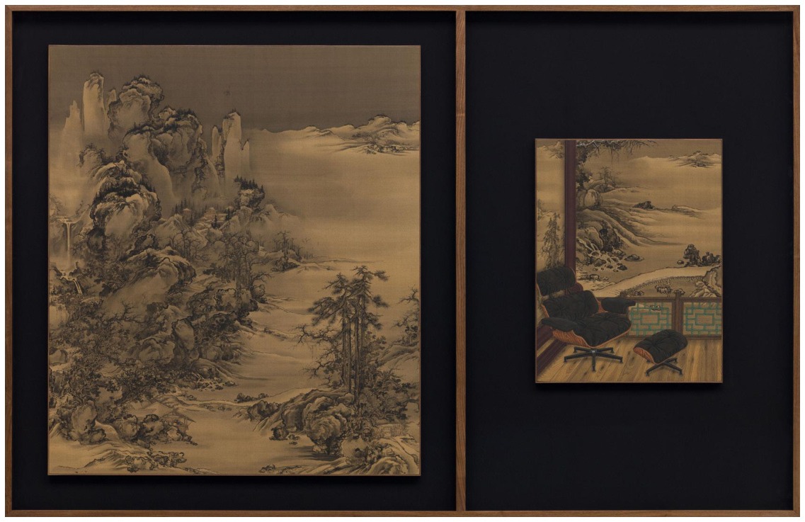 王赫《窗中景——岷山晴雪》