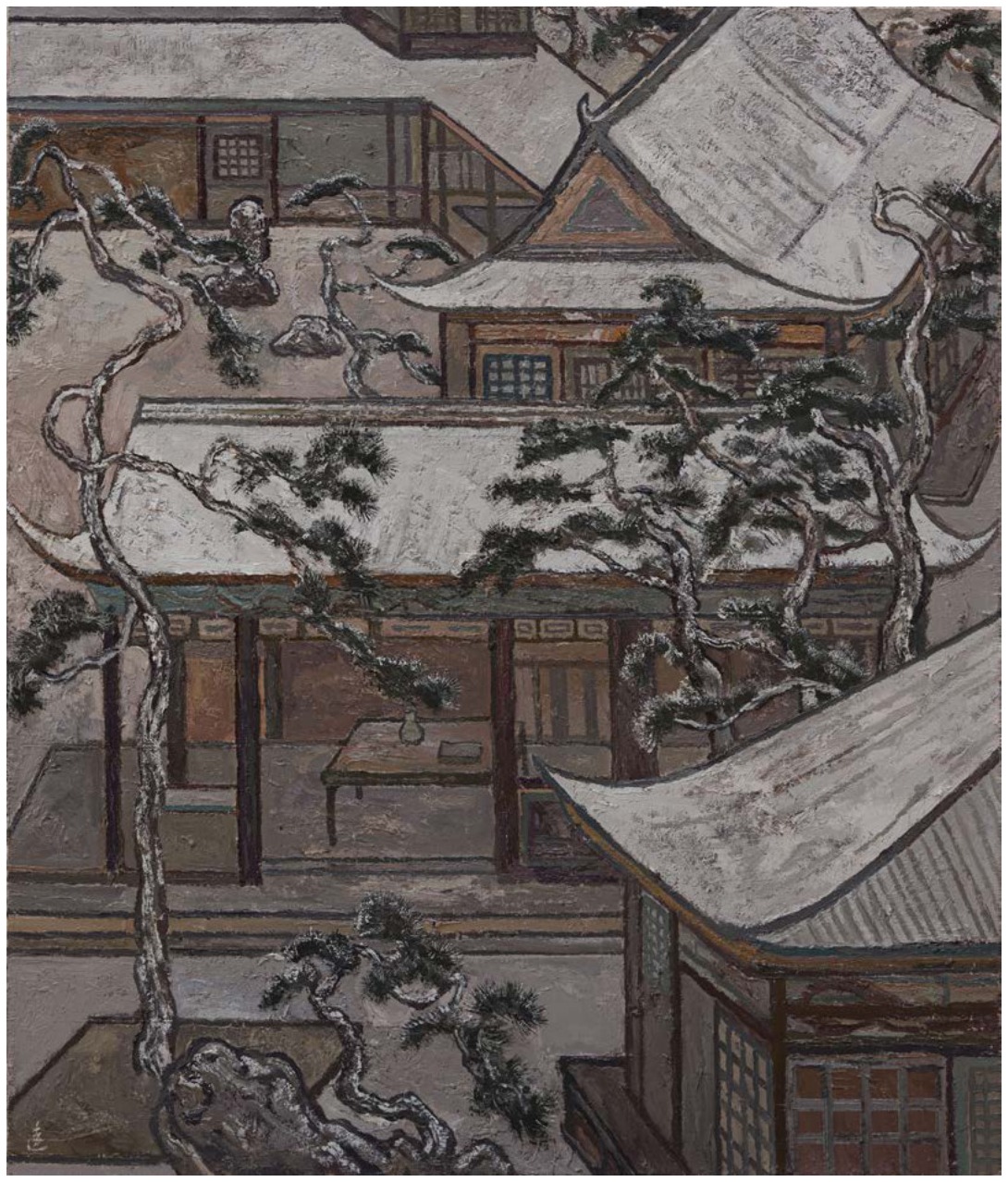 古堂雪松
