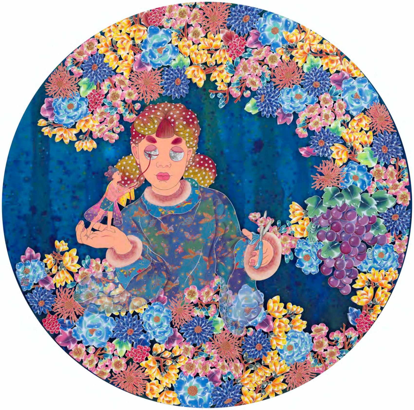 刘天怜《闭⽉修花》