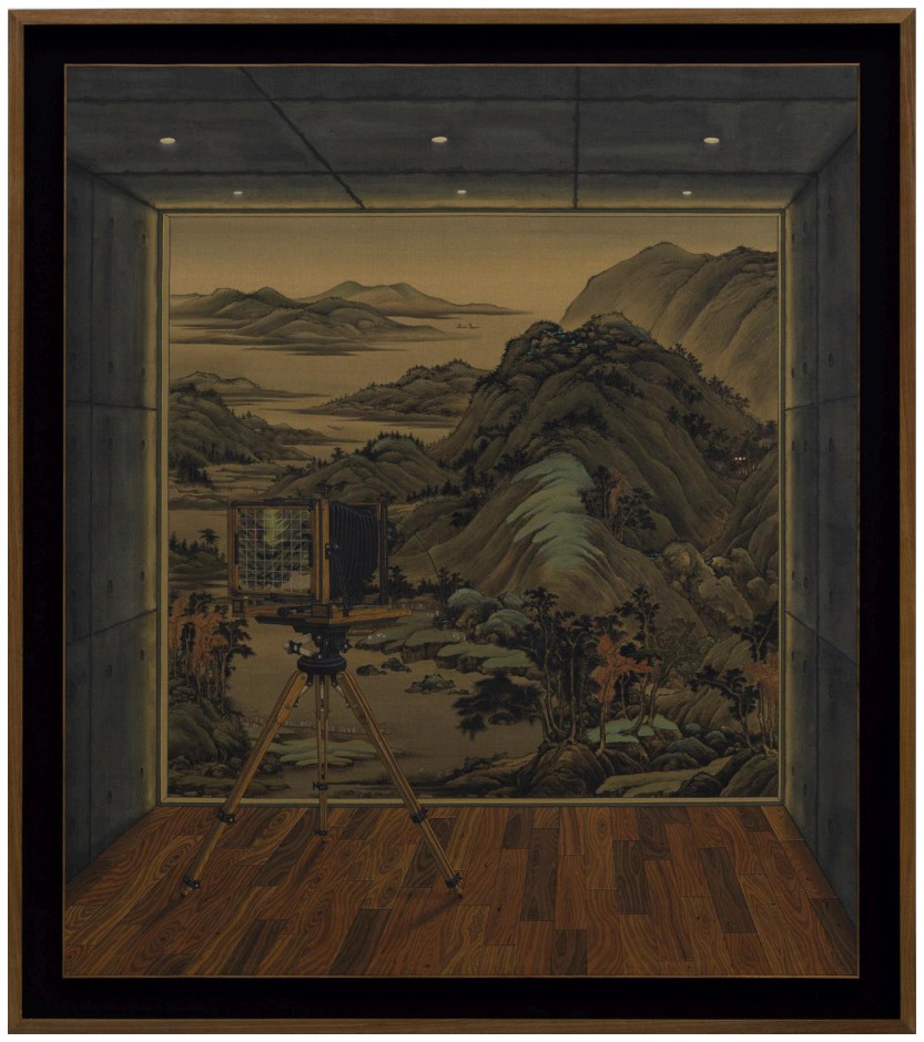王赫《窗中景——龙宿郊民》