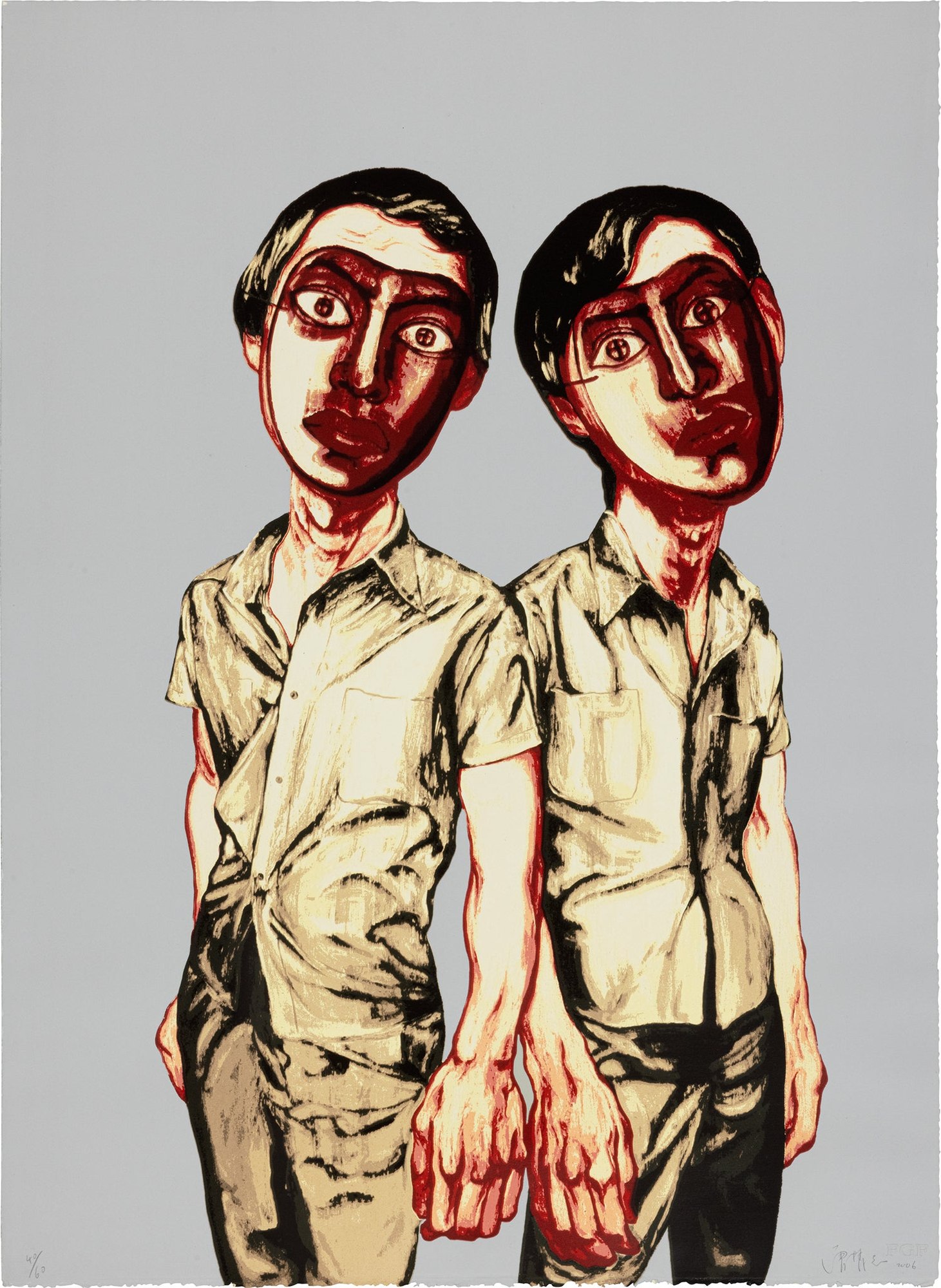 Two Men, from Mask Series