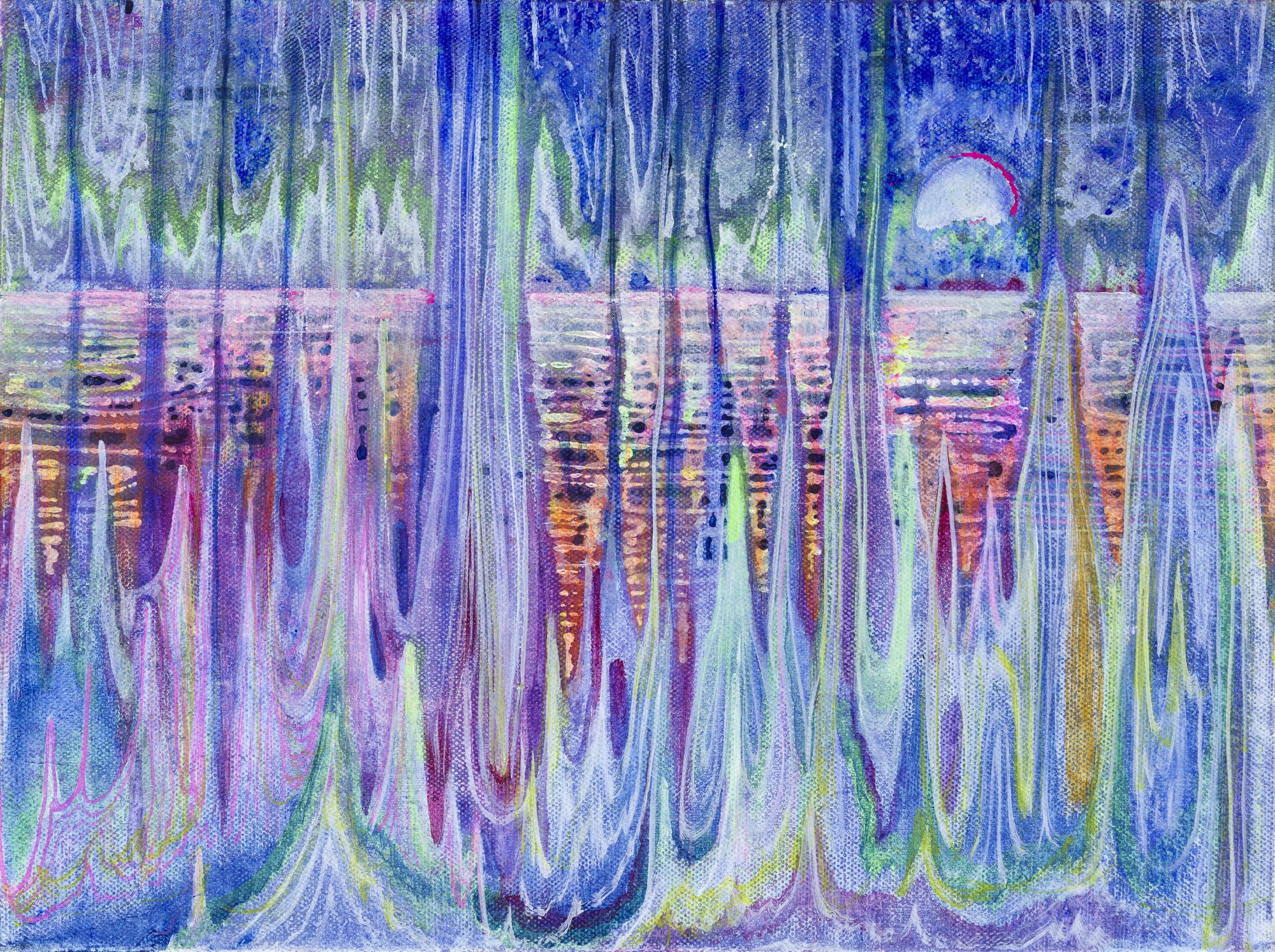 Moon Rising by the River