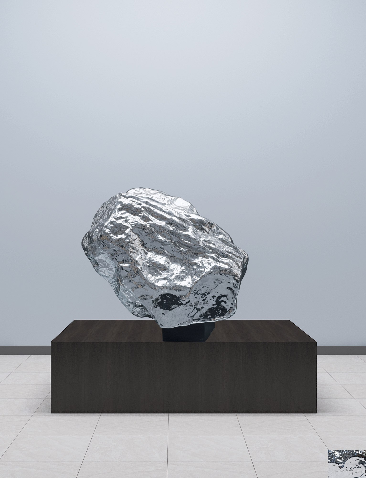 ZHAN WANG (b.1962) 假山石系列—站在第三级 Artificial Rock--Standing on the Third Level