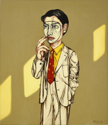 zeng fanzhi 曾梵志 | mask series 1995 no.12 面具系列1995第12號