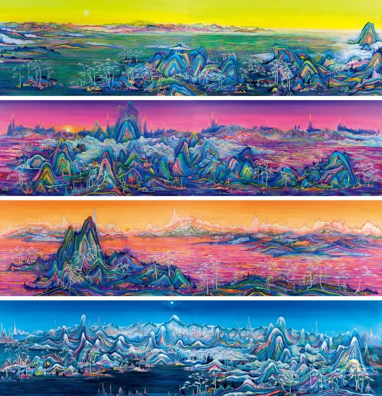 千里江山图（一组4件）