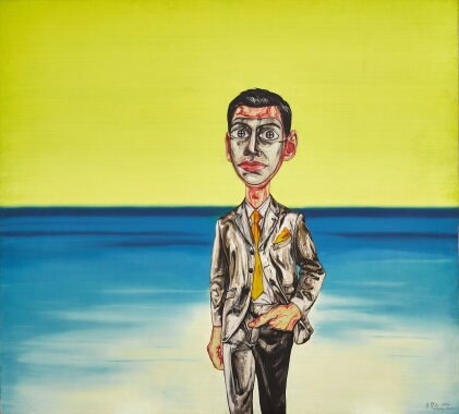 zeng fanzhi 曾梵志 | mask series 2001 no. 6 面具系列2001第6號