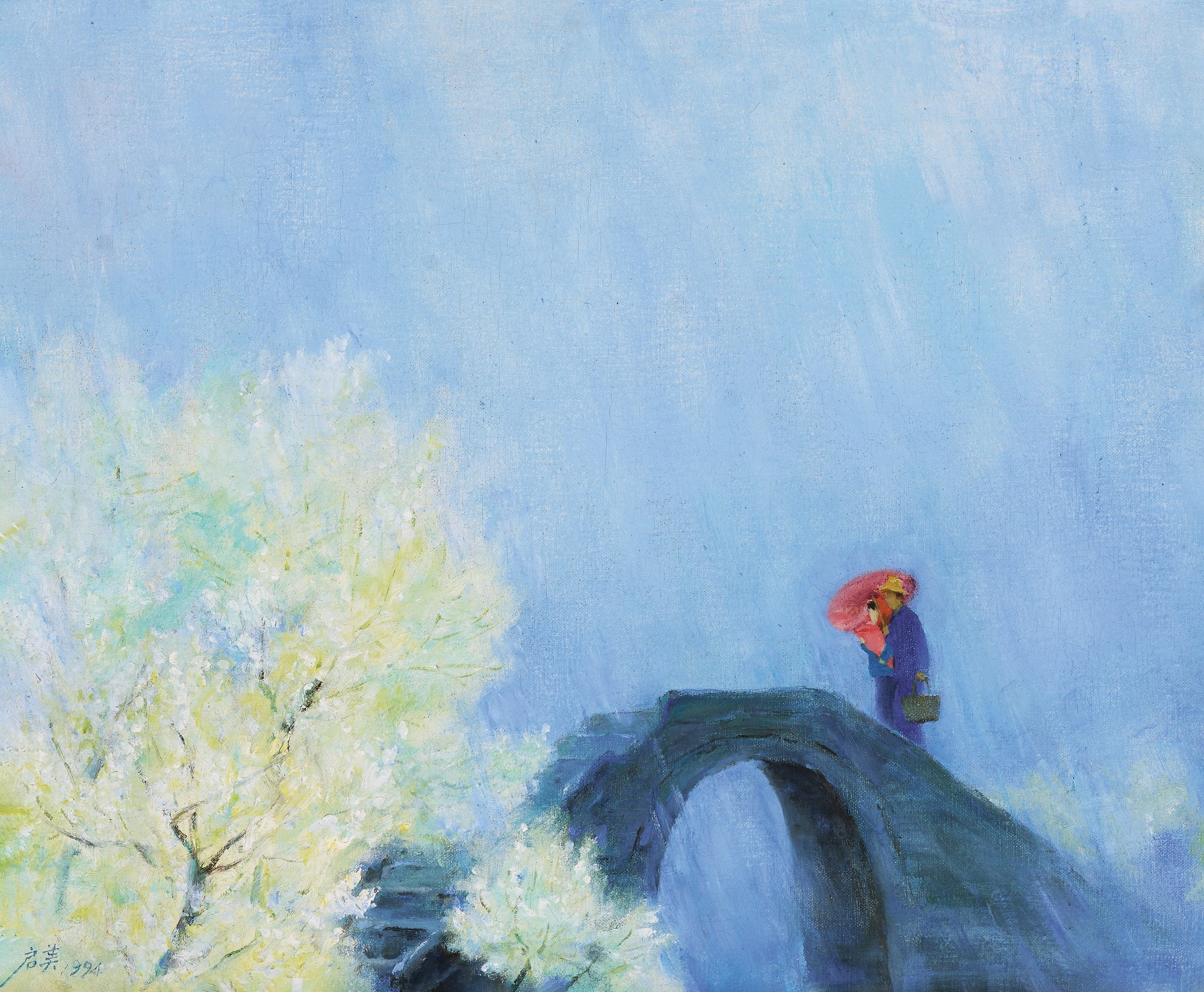 WEI QIMEI (1923-2009) 春雨江南 Spring rain