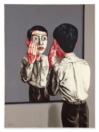 zeng fanzhi 曾梵志 | mask series 1999 no. 1 面具系列1999第一號