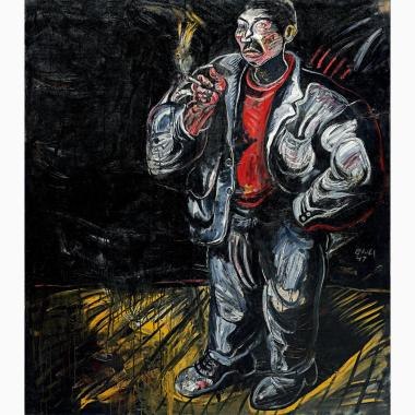 张恩利 （B.1965） 《吸烟者》