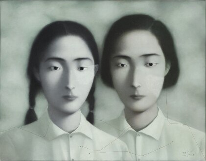 zhang xiaogang 張曉剛 | bloodline - big family no. 7: siblings 血緣 - 大家庭7號：姐妹