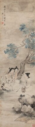 王素　競拾芳菲圖 | wang su, elegant gathering