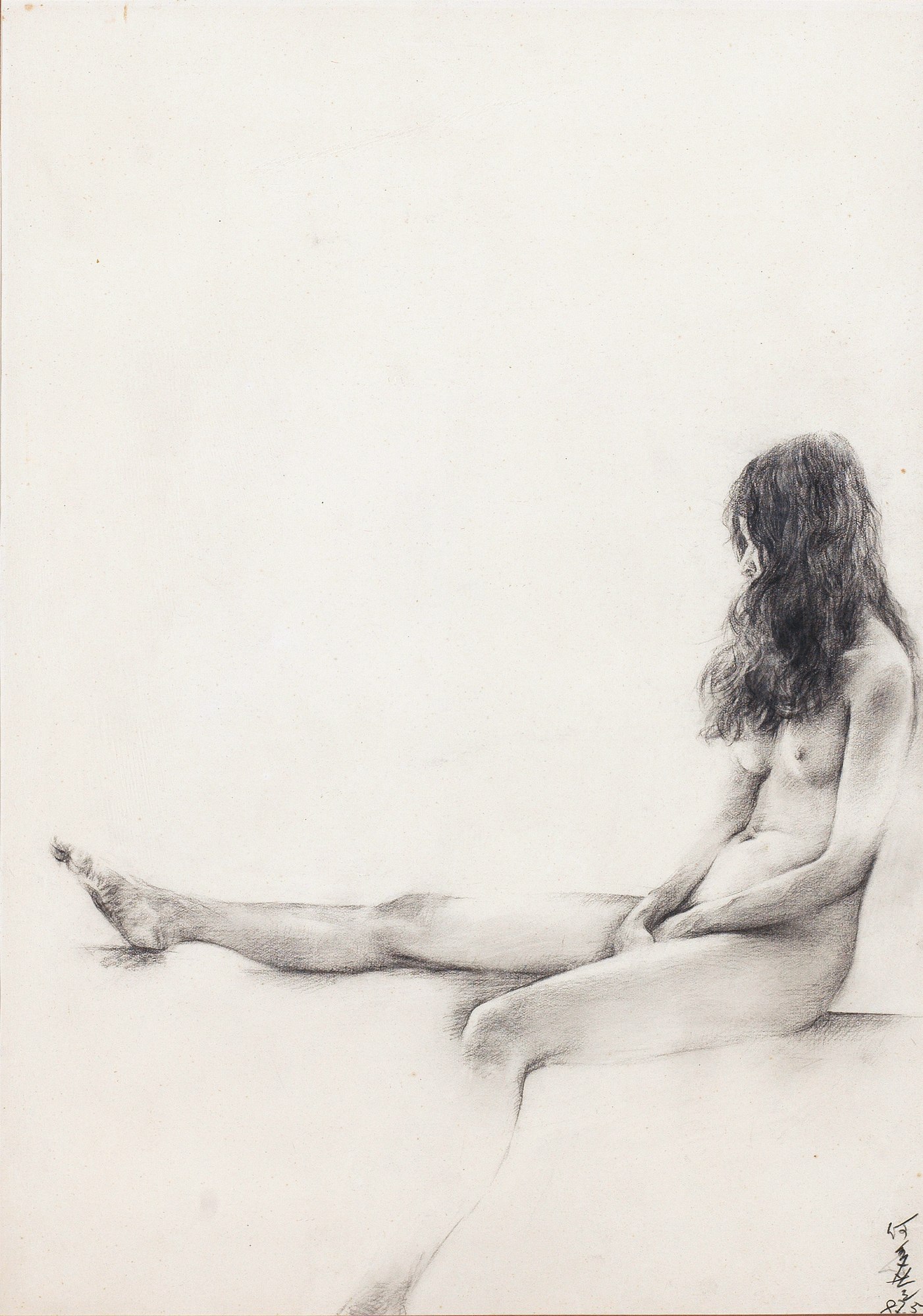 HE DUOLING (b.1948) 女人体素描 Nude Sketch