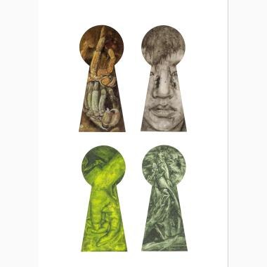 黄宇兴 （b.1975） 日志 第三十八、日志 第四十、日志 第四十一、日志 第四十六 （一组四件）