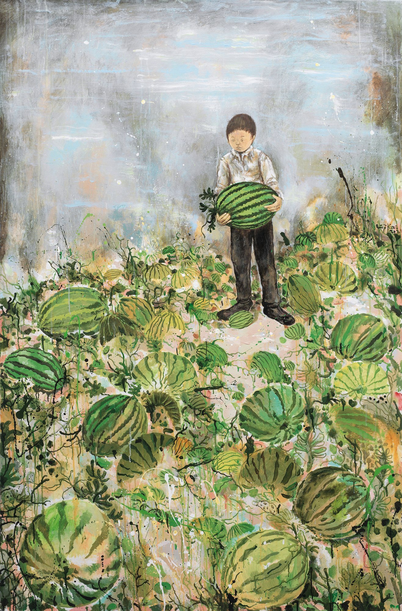 LI JIKAI (b.1975) 西瓜地 Watermelon Field