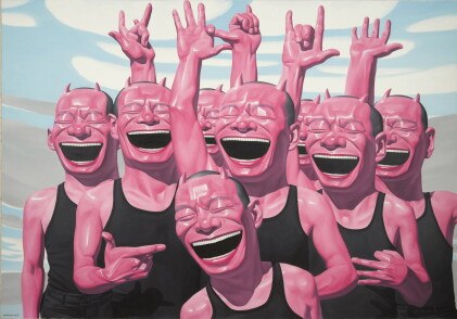 yue minjun 岳敏君 | between men and animal 人獸之間