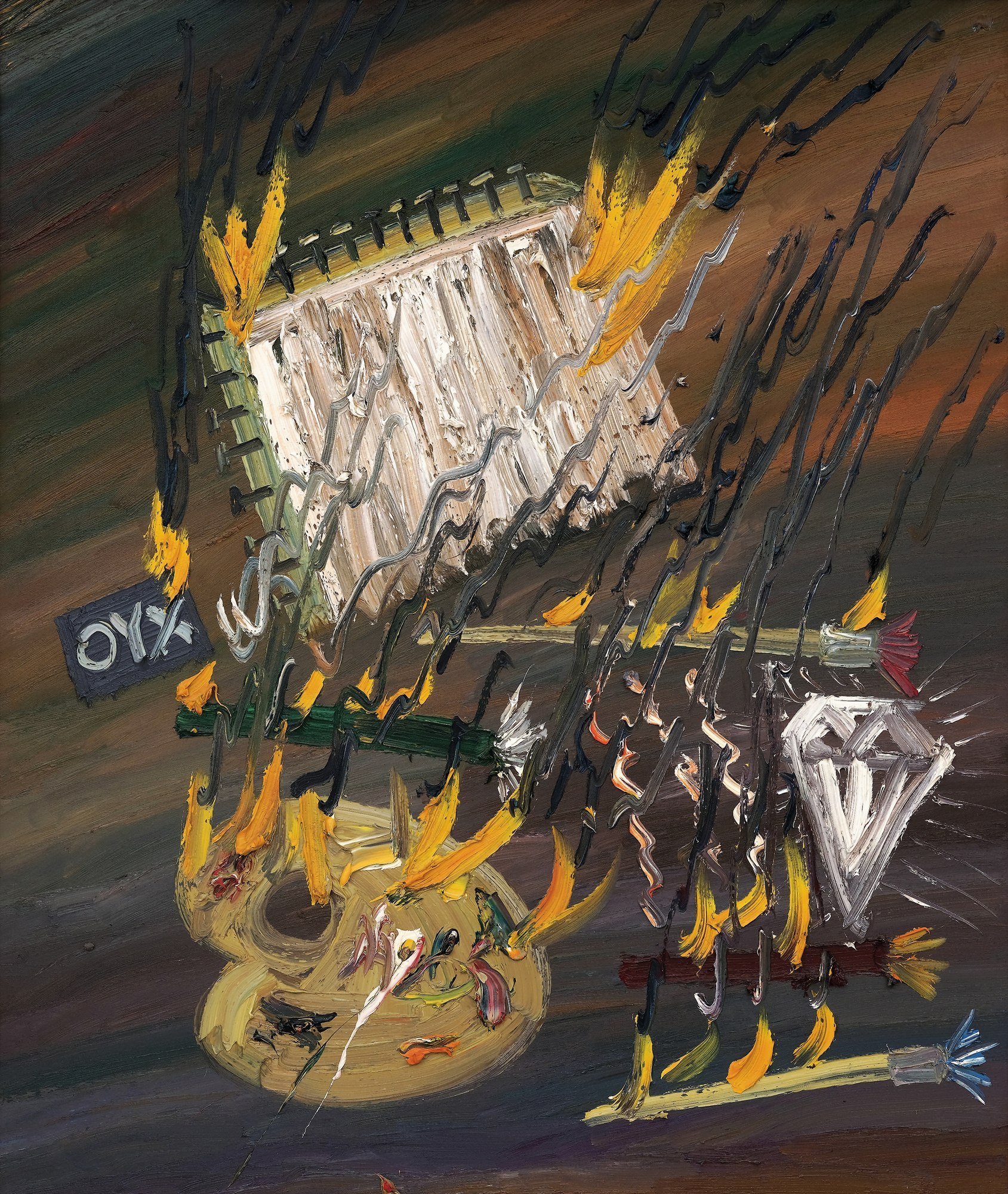 OUYANG CHUN (b.1974) 焚画 Burning Paintings