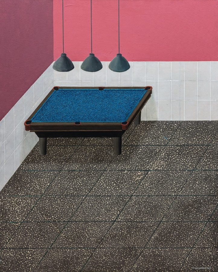 黄一山 2011年作 墙角的桌球台