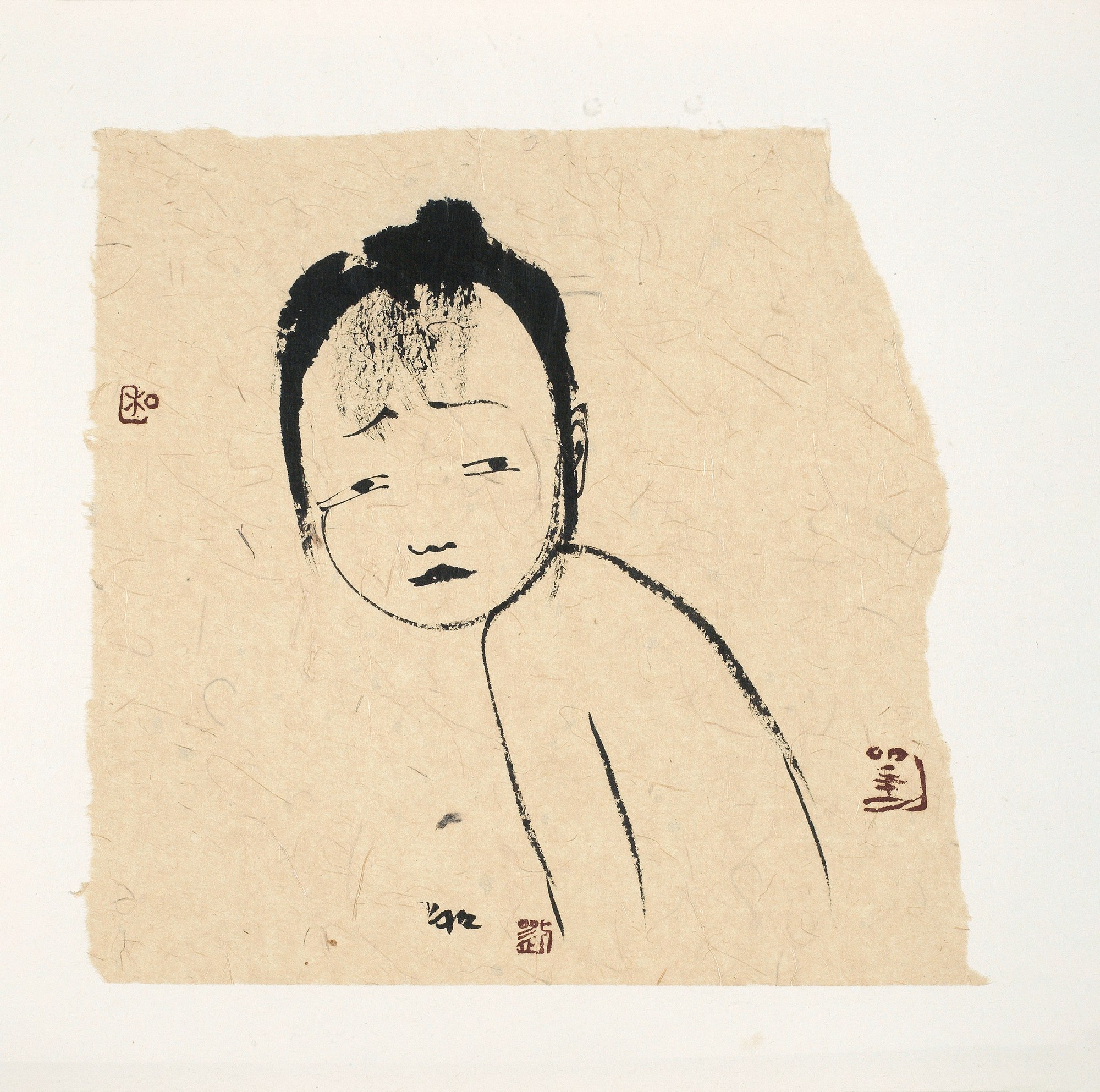 LIU QINGHE (b.1961) 猪宝宝 Piggy