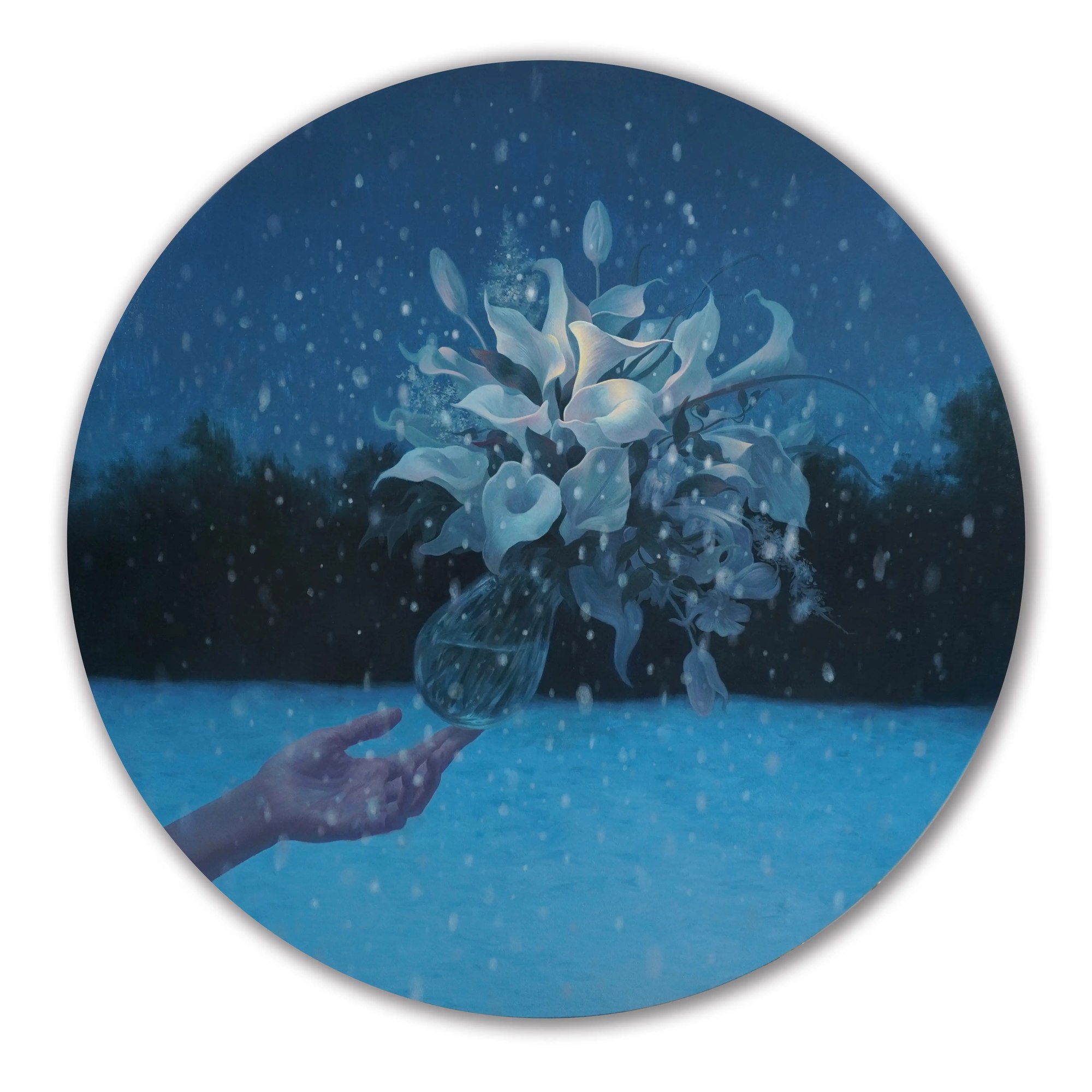 《送给雪地的花》