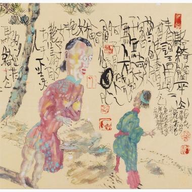 刘炜 （b.1965） 京城艳妇图IV