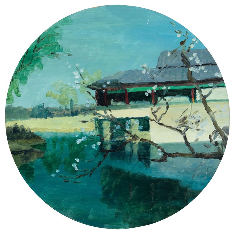 湖边