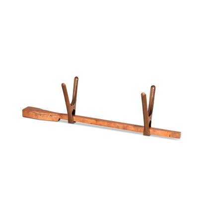 bein mit kupferklammern (leg with copper clamps)