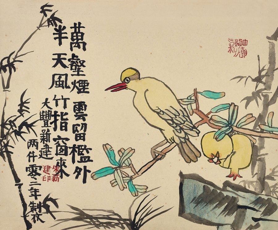 枝头鸟