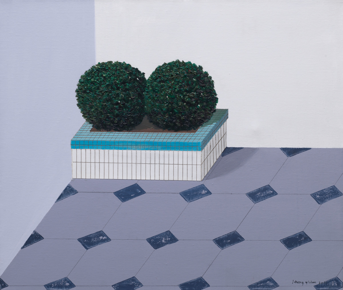 HUANG YISHAN (b.1983) 花坛 Flower bed
