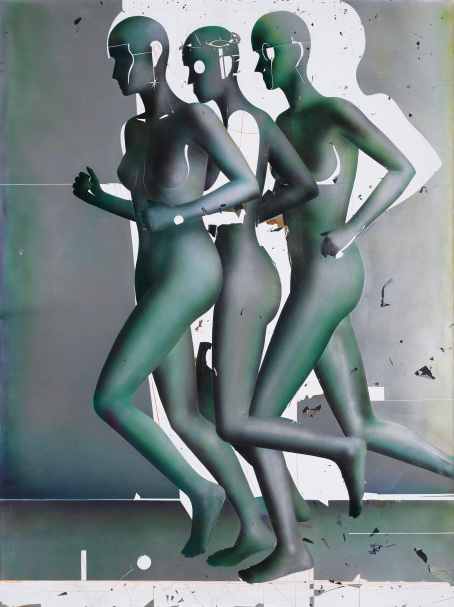 LENG GUANGMIN (b.1986) 行进的模特II The Walking Model II